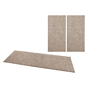 Zestaw 3 brązowych dywanów BT Carpet Wolly