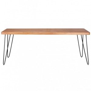 Stół z litego drewna akacji Skyport BAGLI, délka 200 cm