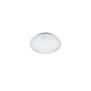 Biała okrągła lampa sufitowa LED Trio Putz, średnica 27 cm