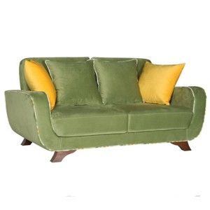 Zielona sofa 2-osobowa Sinkro Frank