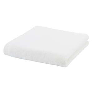 Biały ręcznik z domieszką bawełny Aquanova Riga, 100x150 cm