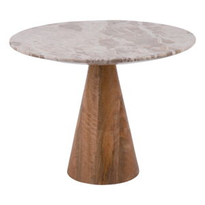 Okrągły stolik z blatem w dekorze marmuru ø 40 cm Force  – Leitmotiv