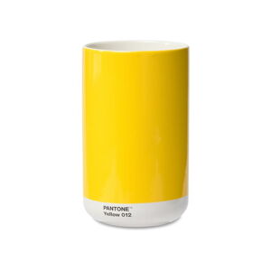 Żółty wazon ceramiczny - Pantone