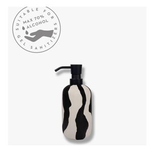 Czarno-biały dozownik do mydła ceramiczny 200 ml Icon – Mette Ditmer Denmark