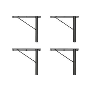 Czarne metalowe nogi do szafek zestaw 4 szt. Mistral & Edge by Hammel – Hammel Furniture