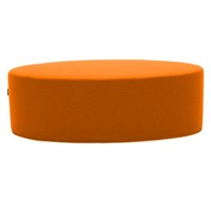 Pomarańczowy puf Softline Bon-Bon Valencia Orange, dł. 120 cm