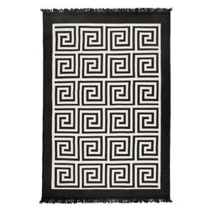 Beżowo-czarny dywan dwustronny Cihan Bilisim Tekstil Framed, 80x150 cm