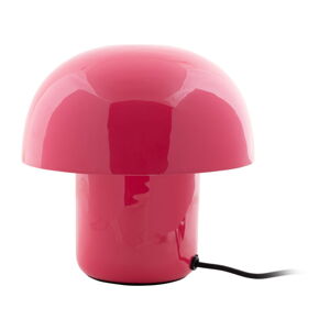 Różowa lampa stołowa z metalowym kloszem (wysokość 20 cm) Fat Mushroom – Leitmotiv