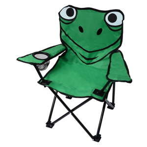 Zielone składane krzesełko turystyczne Cattara Frog