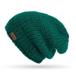 Zielona ręcznie tkana czapka DOKE Mina