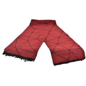Czerwony damski szal z domieszką bawełny Dolce Bonita Sky Fonce, 170x90 cm