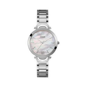 Damski zegarek w srebrnym kolorze z paskiem ze stali nierdzewnej Guess W1090L1