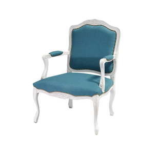 Biało-niebieskie krzesło Evergreen House Patchwork Ocean