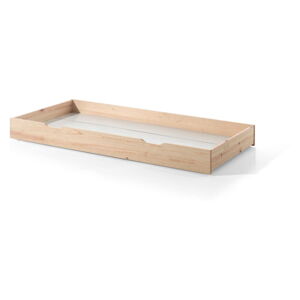 Naturalna szuflada z drewna sosnowego pod łóżko dziecięce Vipack Dallas, 90x200 cm