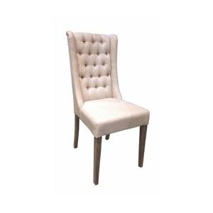 Białe krzesło z bawełnianym obiciem Miloo Home Andover