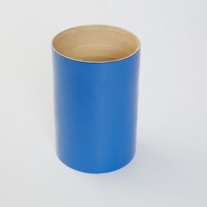 Pojemnik bambusowy na przybory kuchenne Compactor Bamboo Blue, 12 cm