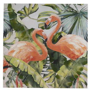 Obraz na płótnie Geese Modern Style Flamingo Dos Cubico, 100x100 cm