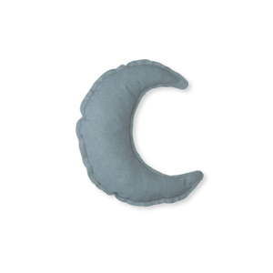 Niebieska poduszka dekoracyjna Linen Couture Moon