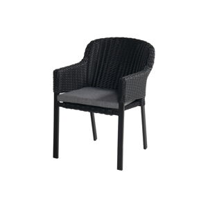 Czarne plastikowe krzesło ogrodowe Cairo – Hartman