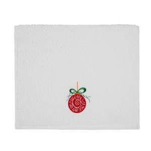 Ręcznik Christmas Ball White, 30x50 cm