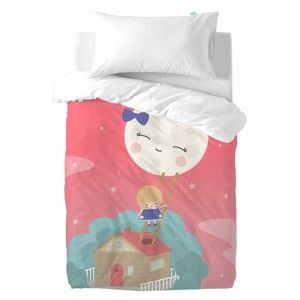 Pościel dziecięca z czystej bawełny Happynois Moon Dream, 100x120 cm