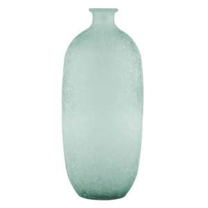 Niebieski wazon ze szkła z recyklingu Ego Dekor Napoles, wys. 45 cm
