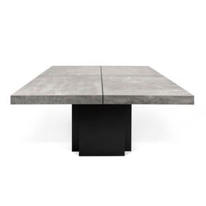Stół do jadalni z betonowym blatem TemaHome Dusk, 150x150 cm