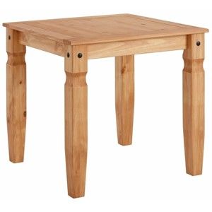 Stół z litego drewna sosnowego Støraa Alfredo, 80x80 cm