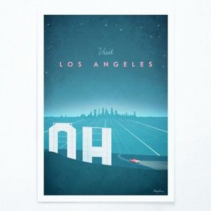 Plakat Travelposter Los Angeles, A3