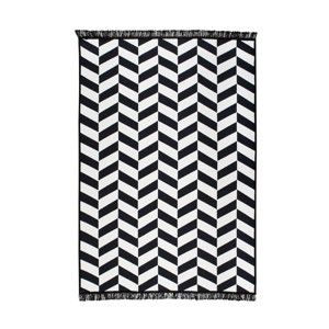 Czarny-biały dywan dwustronny Cihan Bilisim Tekstil Morpheus, 140x215 cm