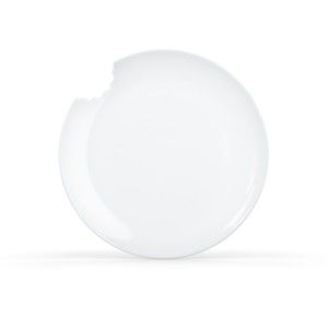 Zestaw 2 białych porcelanowych talerzy deserowych 58products, ø 20 cm