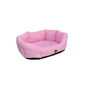Różowe bawełniane legowisko 75x60 cm Pinky – Petsy