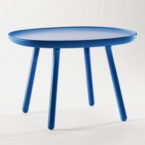 Niebieski stolik z litego drewna EMKO Naïve Large