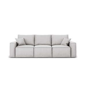 Jasnoszara sofa 3-osobowa Cosmopolitan Design Miami
