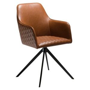 Jasnobrązowe krzesło z podłokietnikami DAN-FORM Denmark Twine