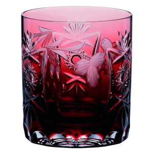 Czerwona szklanka do whisky ze szkła kryształowego Nachtmann Traube Whisky Tumbler Copper Ruby, 250 ml