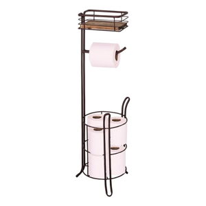 Metalowy stojak na papier toaletowy ze stojakiem – Antic Line