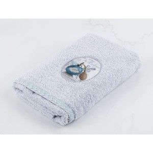 Jasnoniebieski ręcznik bawełniany Madame Coco Lush, 50x76 cm