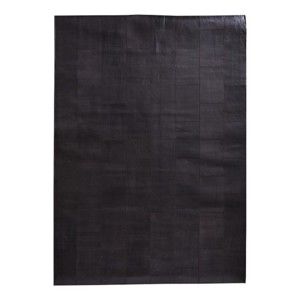 Ciemnobrązowy dywan z prawdziwej skóry Fuhrhome Rabat, 170x240 cm