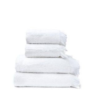 Zestaw 4 białych ręczników z czystej bawełny Casa Di Bassi