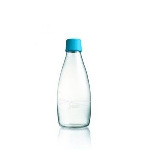 Jasnoniebieska butelka ze szkła ReTap z dożywotnią gwarancją, 500 ml