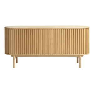 Niska komoda w dekorze dębu 160x73 cm Carno – Unique Furniture