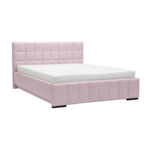 Jasnoróżowe łóżko 2-osobowe Mazzini Beds Dream, 160x200 cm