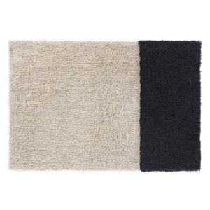 Czarny/kremowy dywanik łazienkowy 40x60 cm Maica – Kave Home
