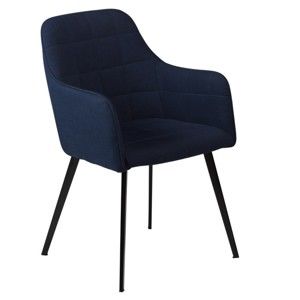 Granatowe krzesło z podłokietnikami DAN–FORM Denmark Embrace