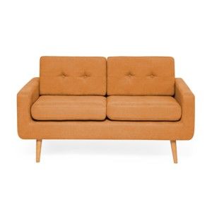 Pomarańczowa sofa 2-osobowa Vivonita Ina