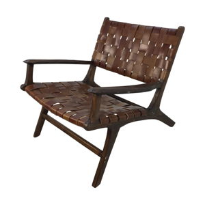 Fotel z tekowego drewna HSM collection Cognac Duro