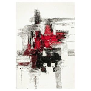Dywan Farbles Black/Red, 200x290 cm