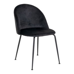 Czarne aksamitne krzesła zestaw 2 szt. Geneve – House Nordic