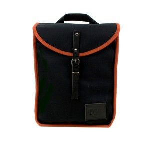 Czarny plecak z pomarańczowym detalem Mödernaked Orange Heap